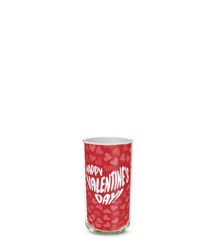 Partial image of Custom Photo Vase without flowers.