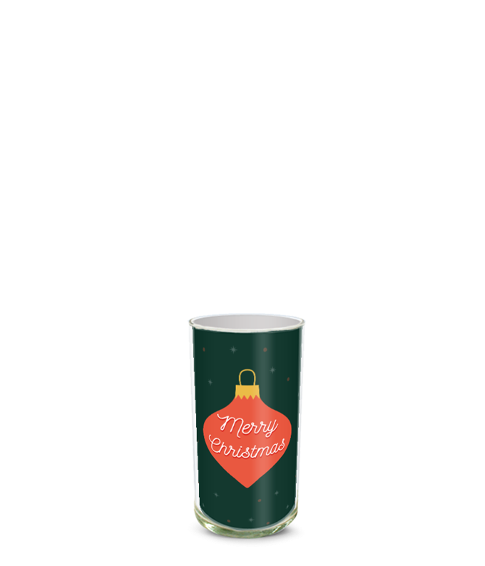 Partial image of Custom Photo Vase without flowers.